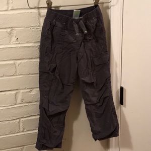 Gray lined cargo pants